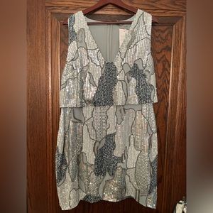 NWT ASOS Curve Camo Sequin Dress (Size 14)
